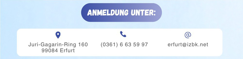 Anmeldung am Standort Erfurt